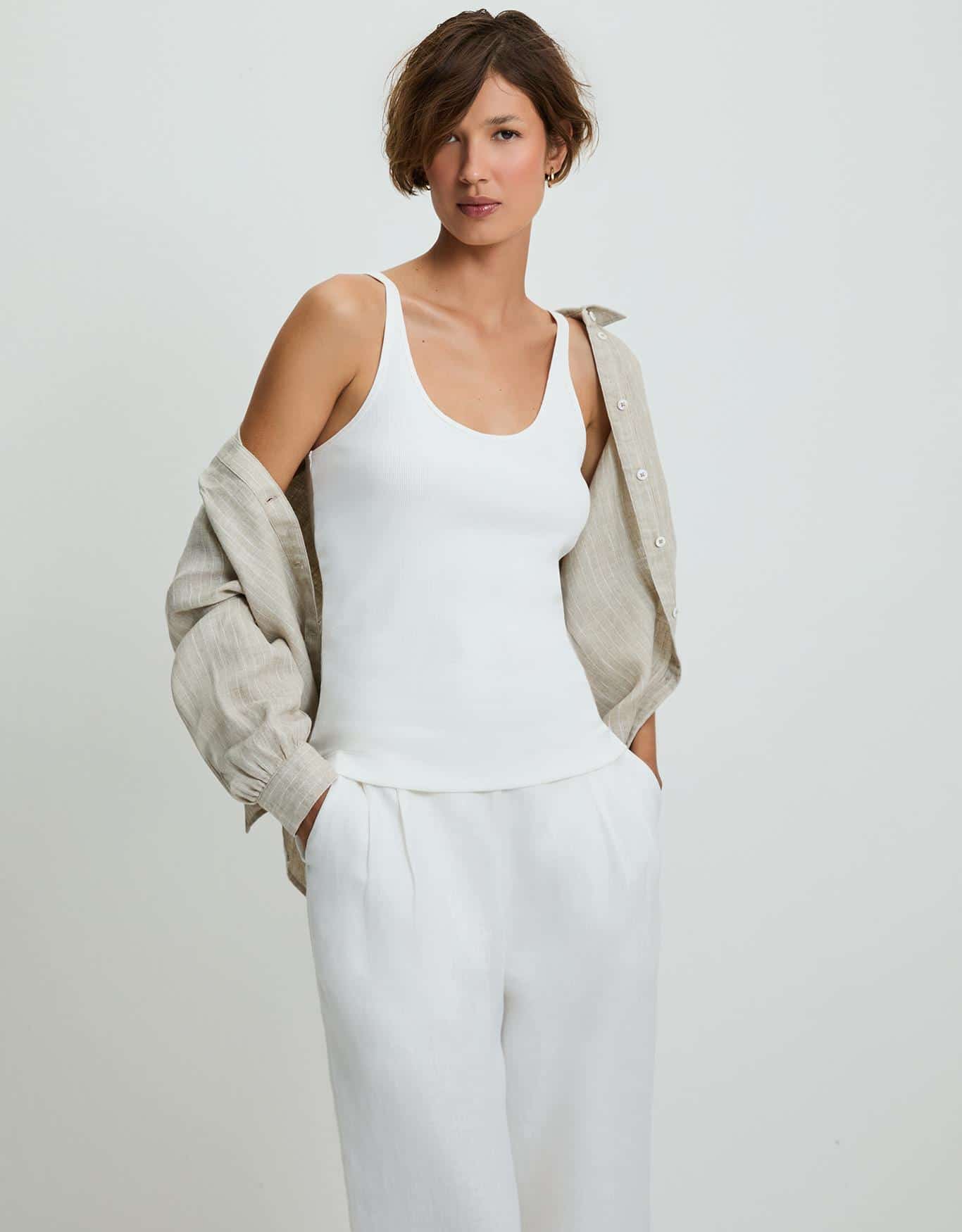 Regata Malha Alça Fina