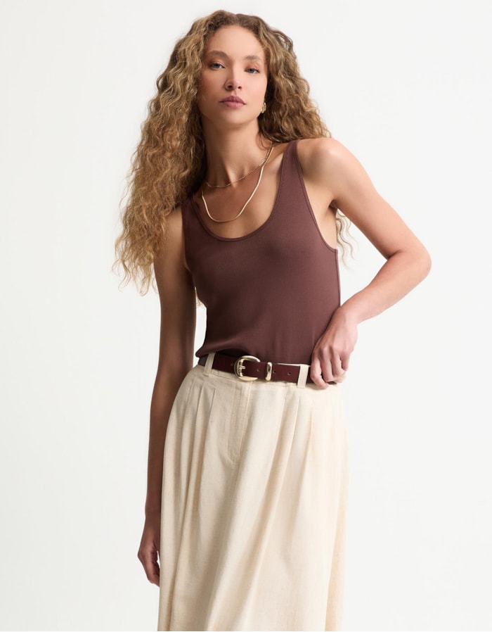 Shoulder — Regata Malha Alça Fina