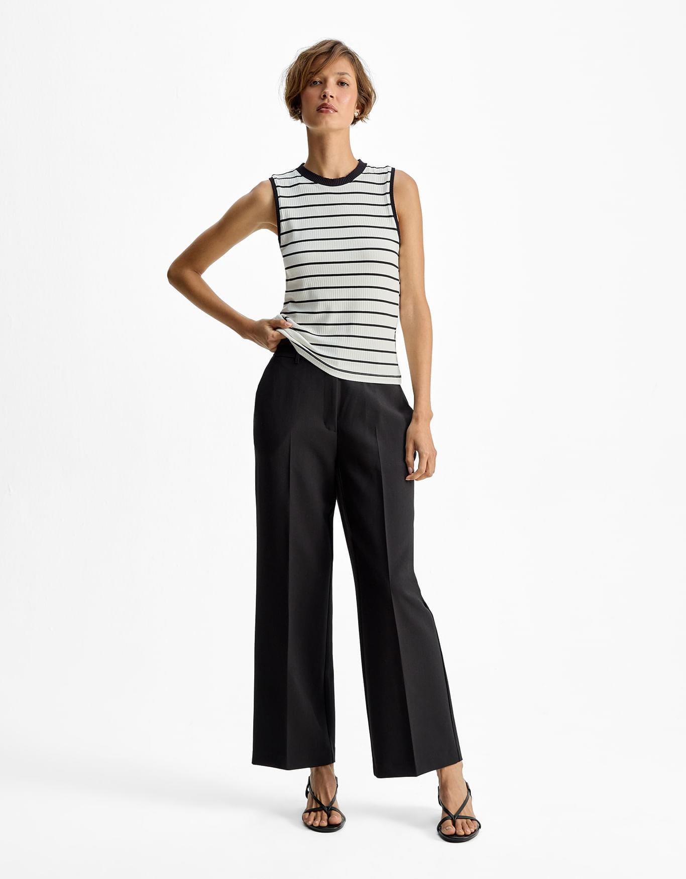 Regata Malha Canelada Listra