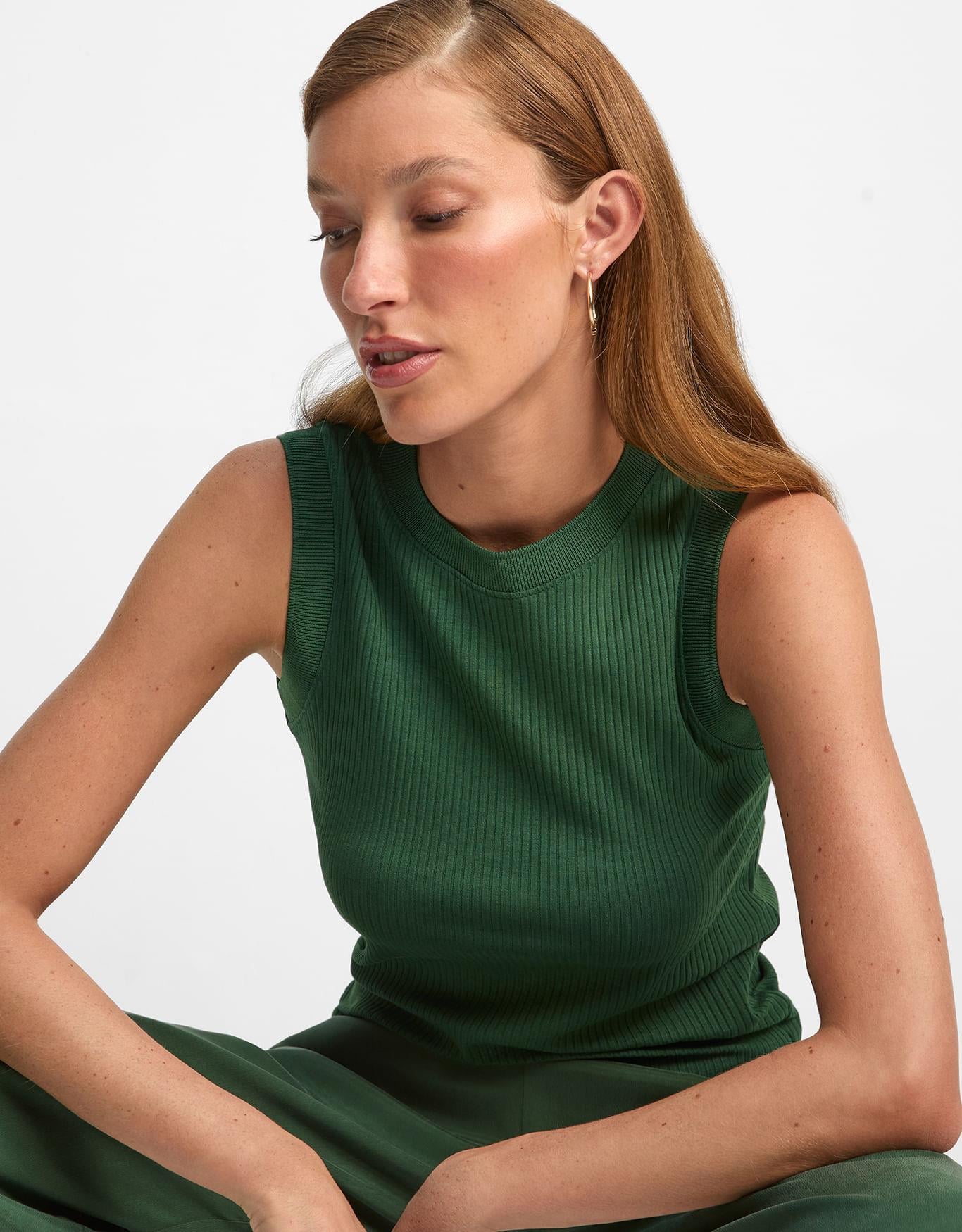 Regata Malha Canelada Retilínea