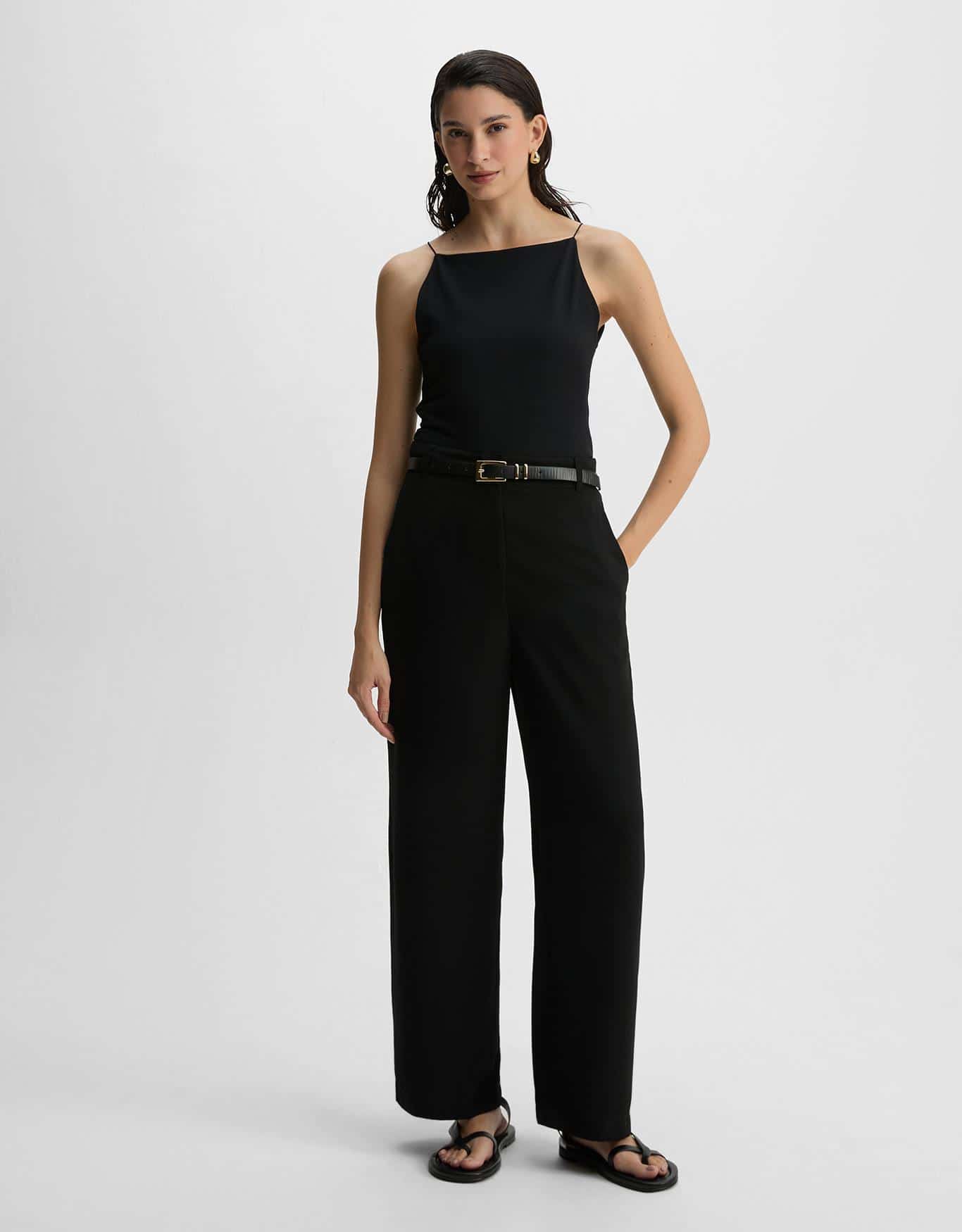 Regata Malha Decote Fechado