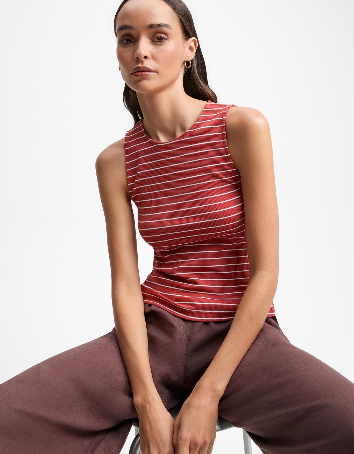 Regata Malha Listras Finas