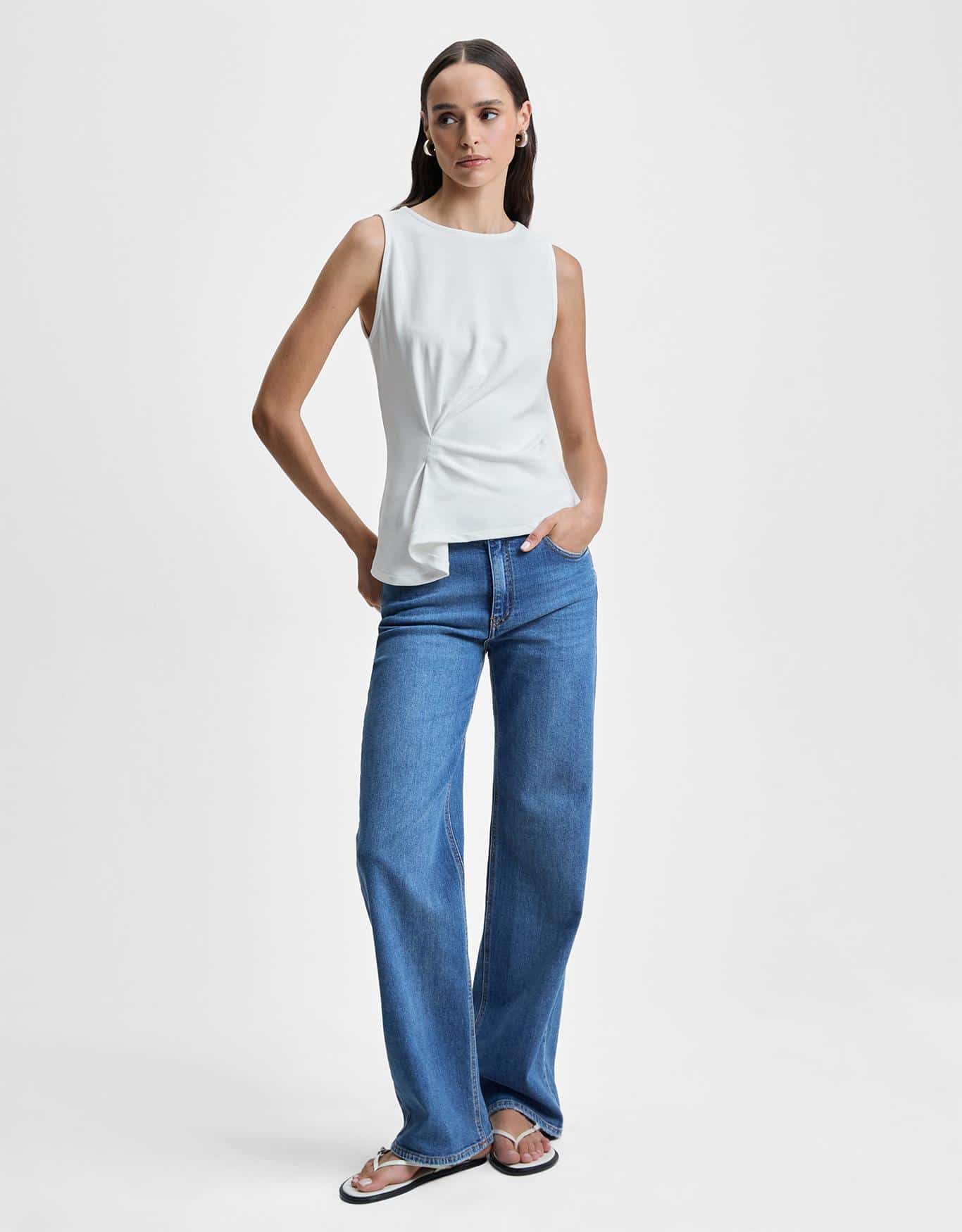 Regata Malha Prega Diagonal