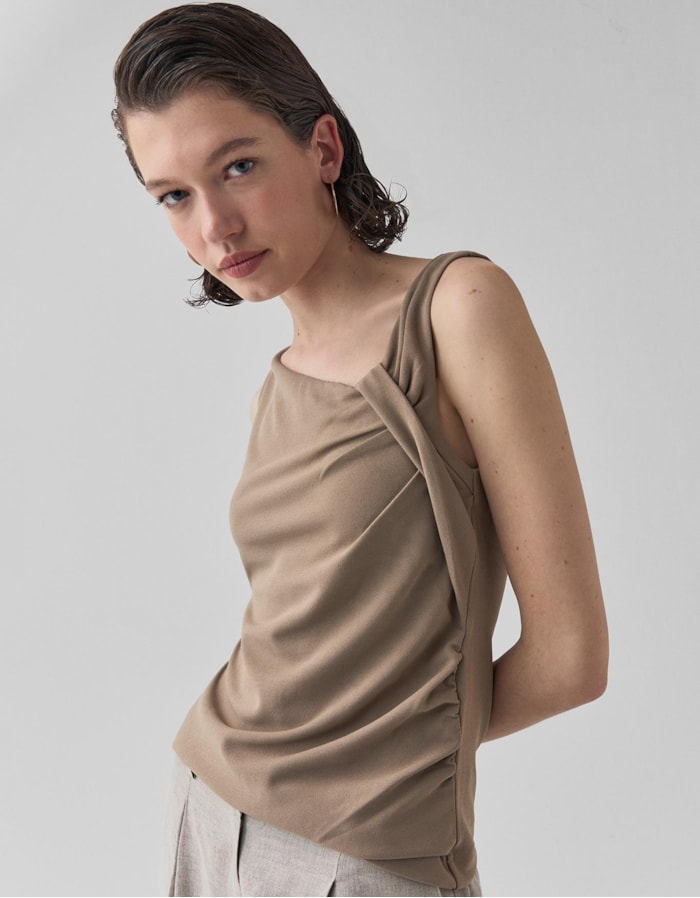 Shoulder — Regata Recorte Gola Crepe 360