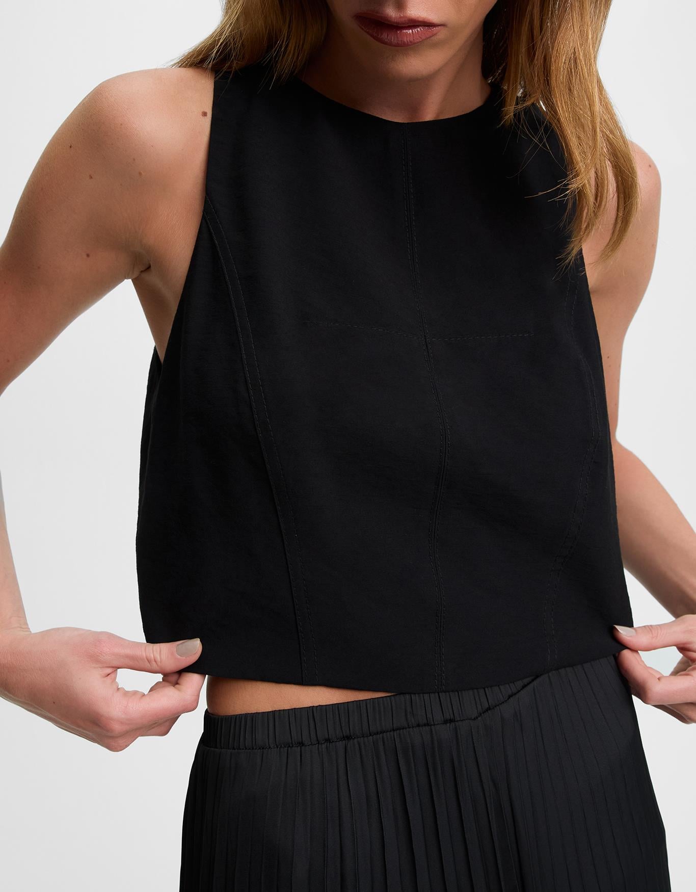 Regata Recortes Com Zíper