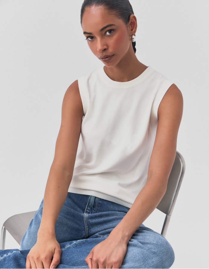 Shoulder — Regata Tricot Básica Reta