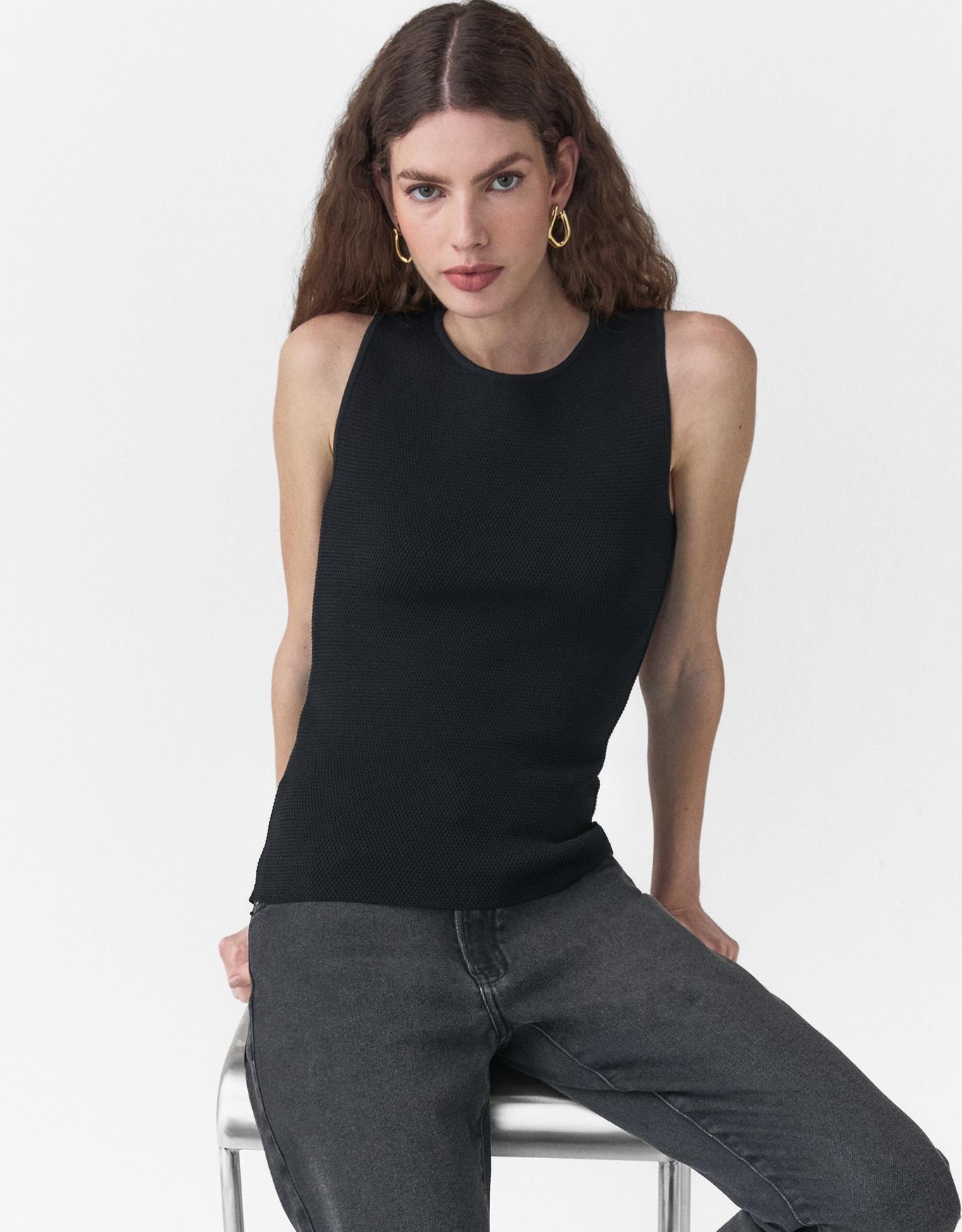 Regata Tricot Decote Redondo