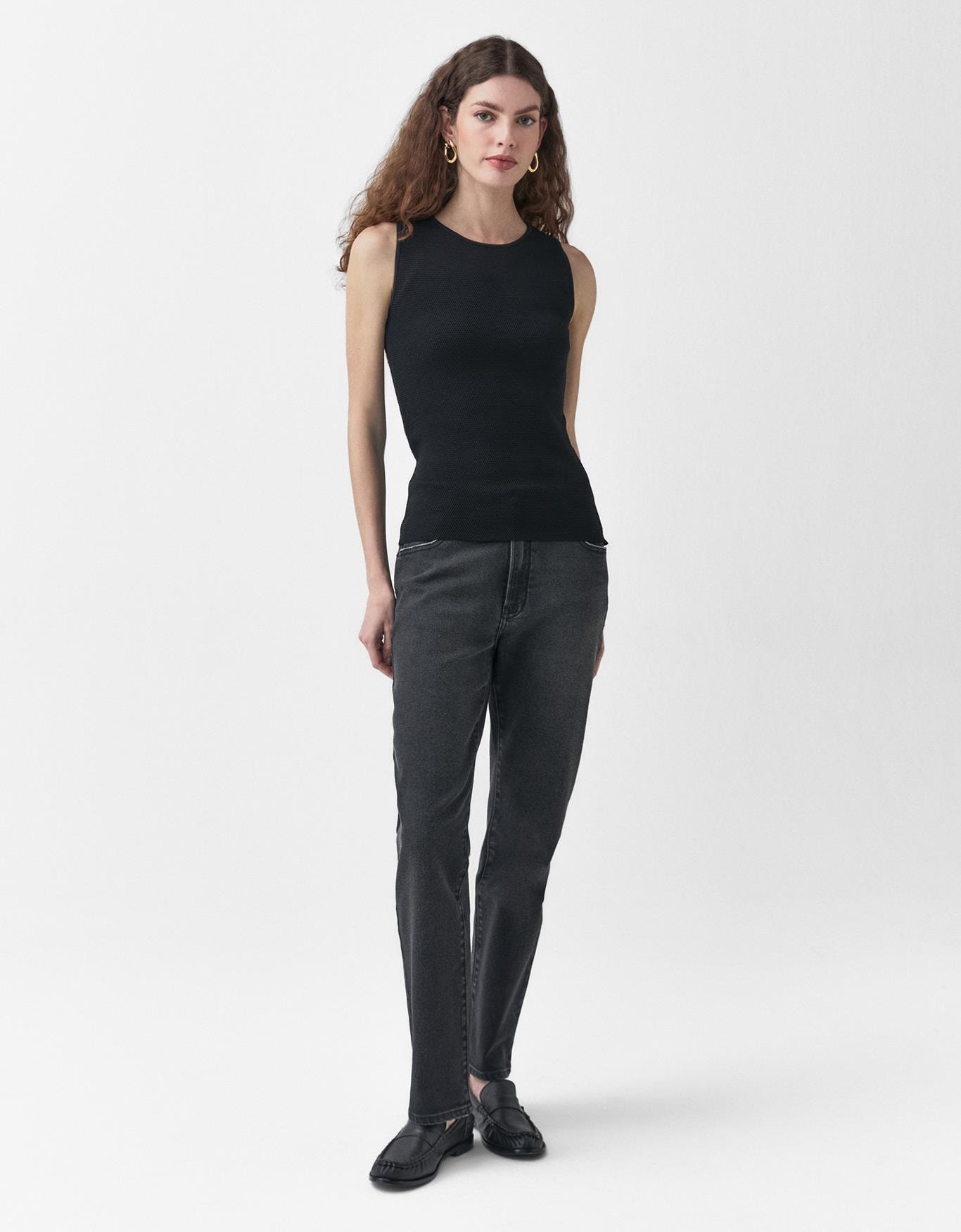 Regata Tricot Decote Redondo