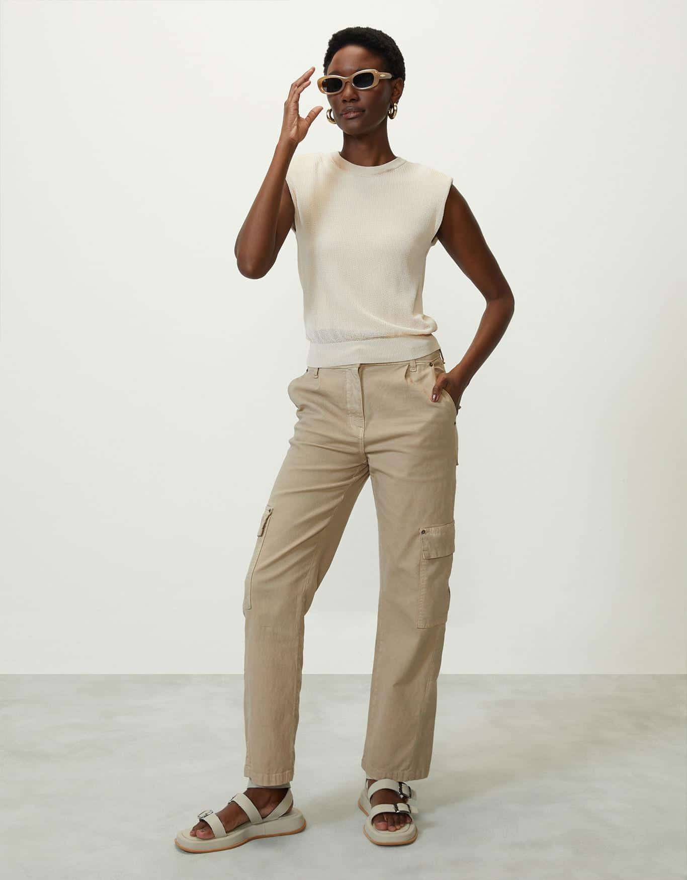 Regata Tricot Muscle Areia