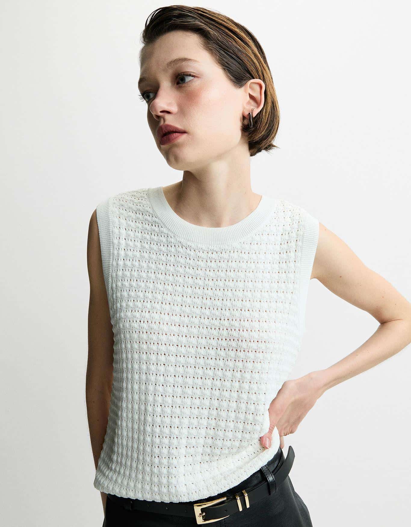 Regata Tricot Textura Off White