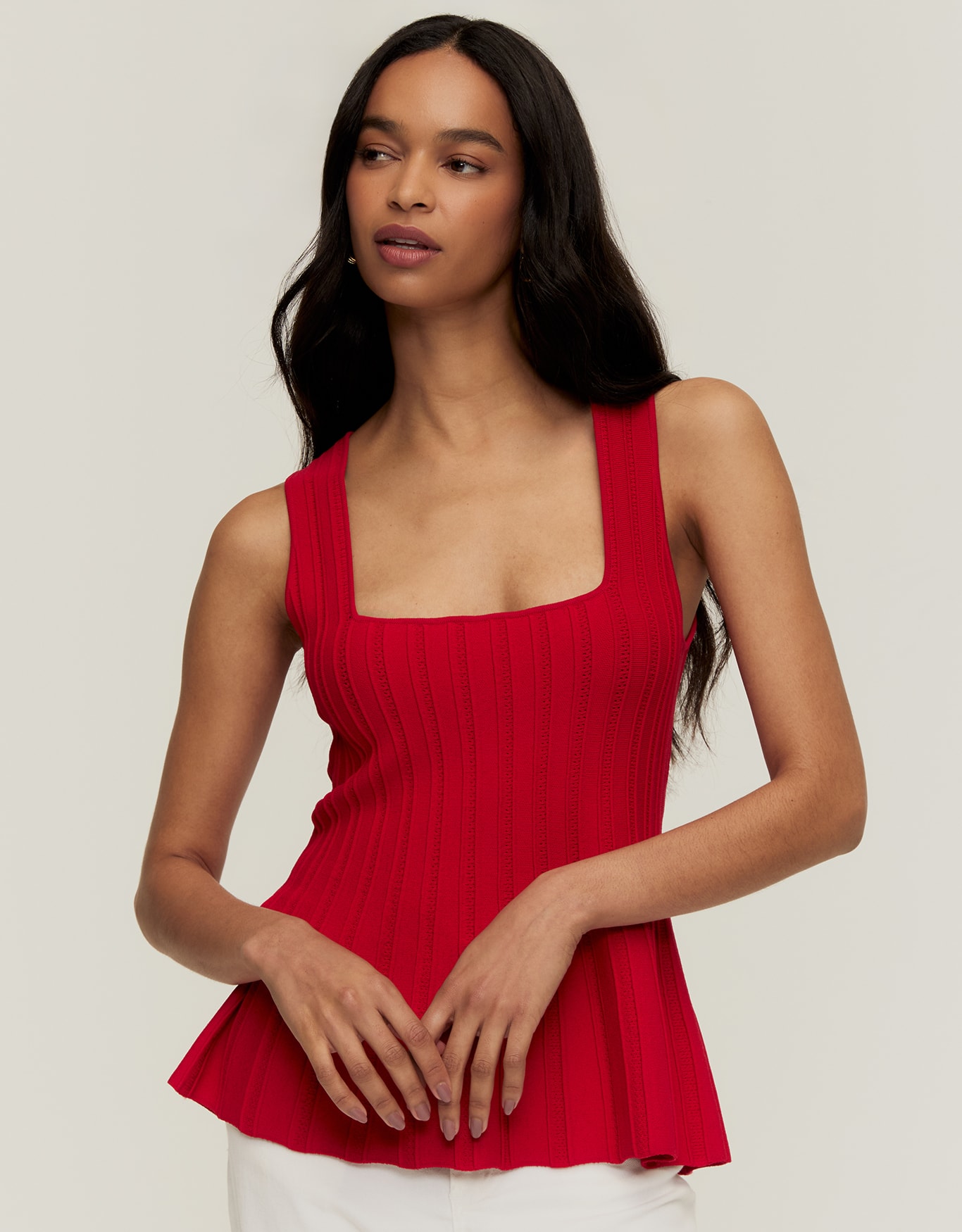 Regata Tricot Textura Peplum
