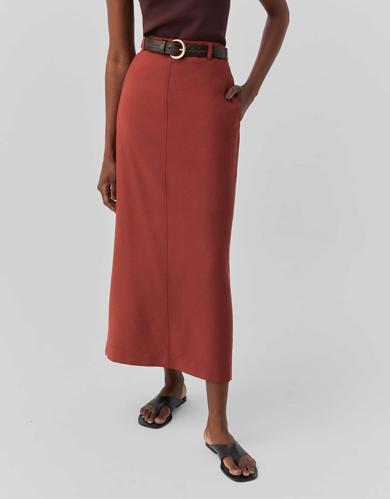 Saia Alfaiatada Com Zíper