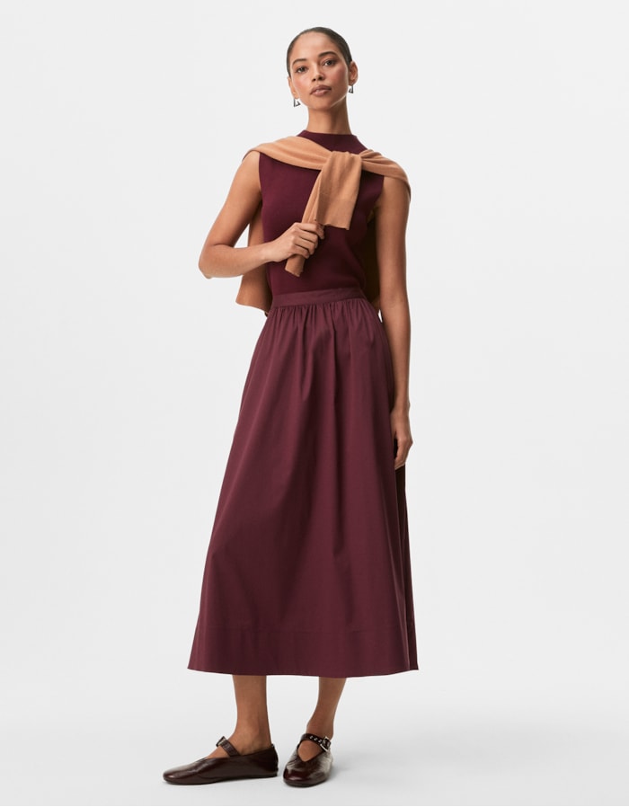 Shoulder — Saia Evasê com Bolsos