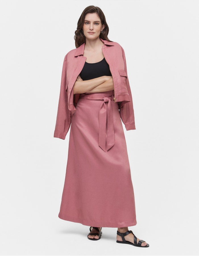 Shoulder — Saia Evasê Midi Clochard