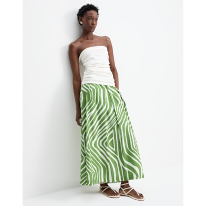 Saia Grafico Bicolor Verde