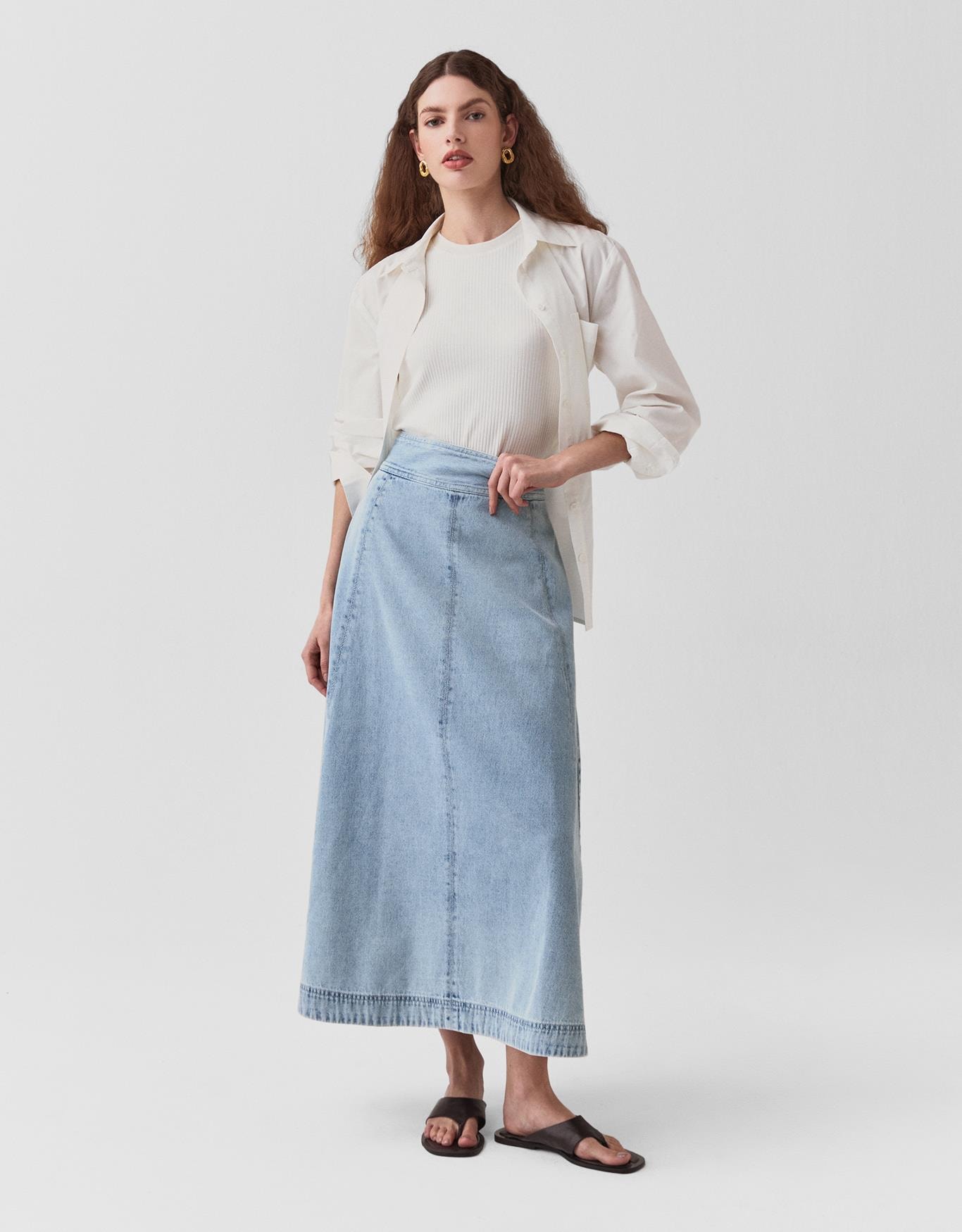 Saia Jeans Pala