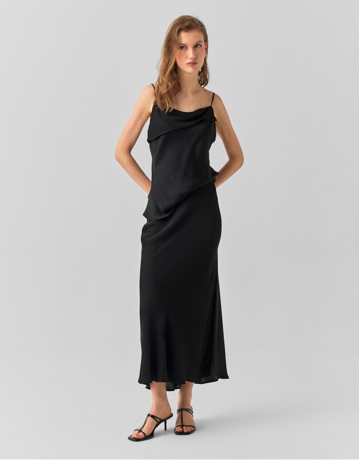 Shoulder — Saia Midi Acetinada