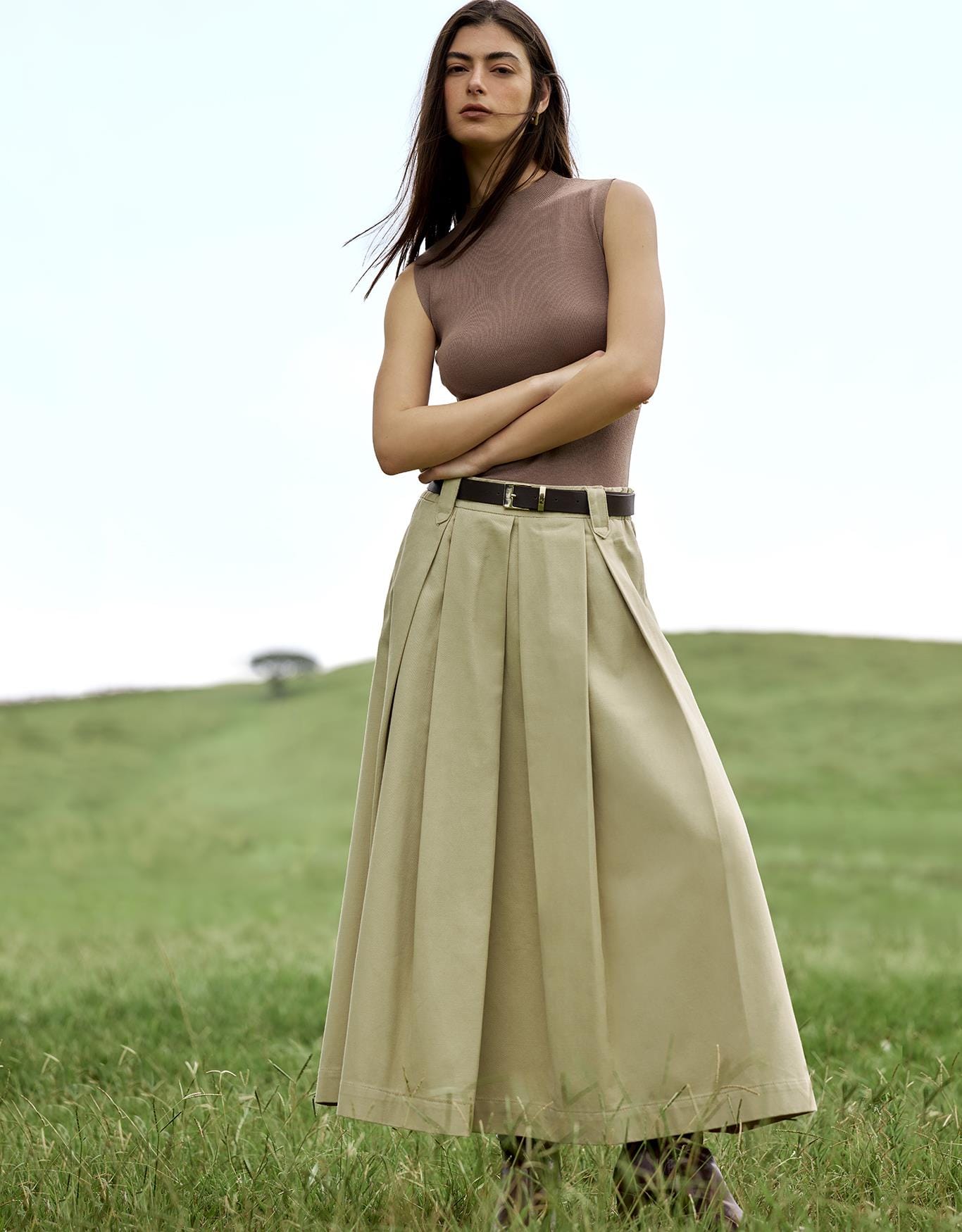 Saia Midi Estruturada