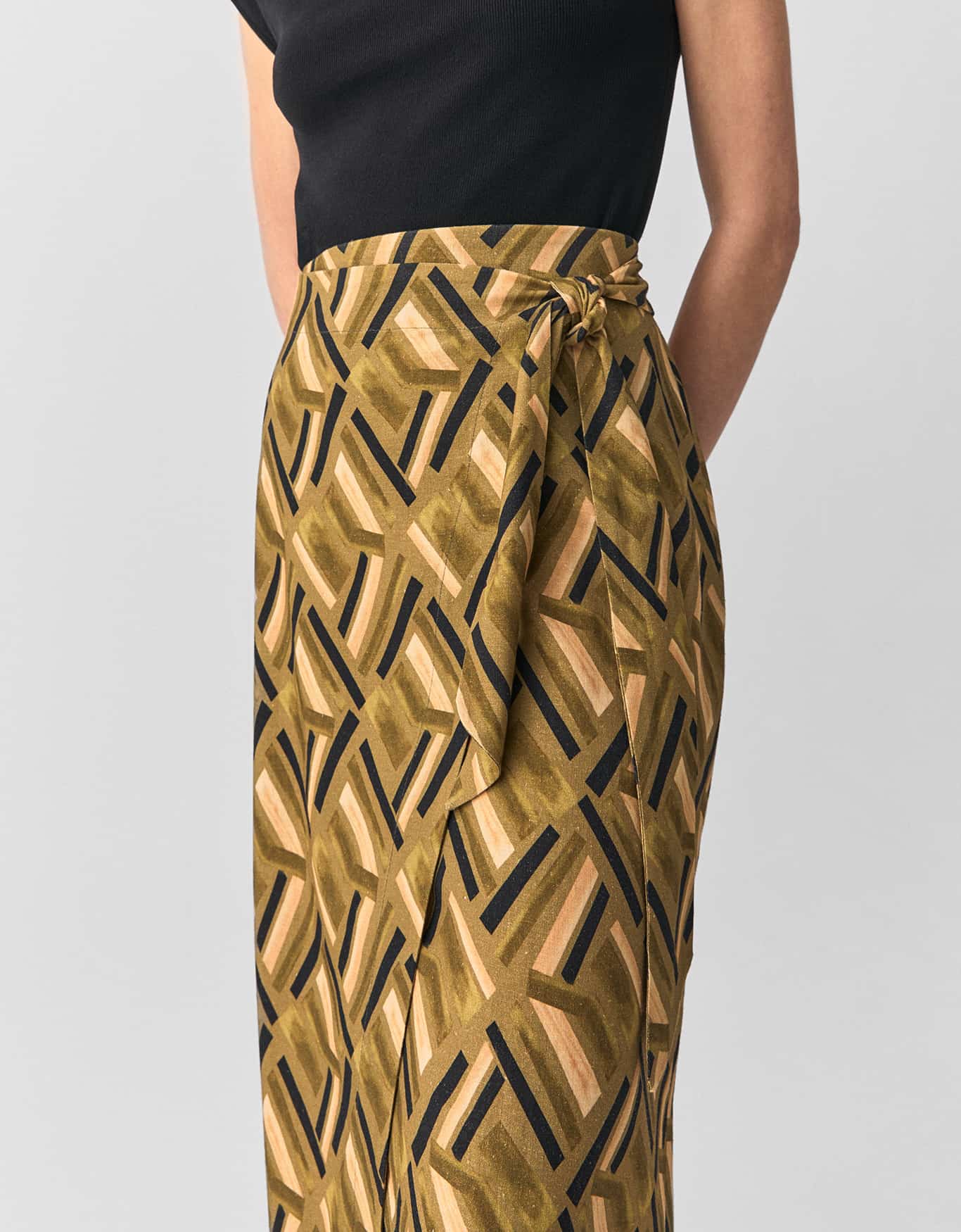 Saia Midi Gráfico Oliva