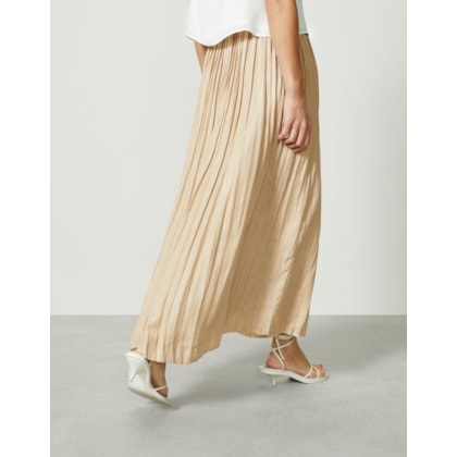 Saia Plissada Acetinada