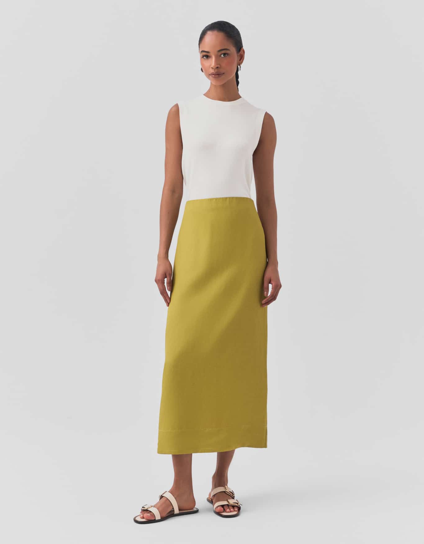 Saia Reta Peplum Removível