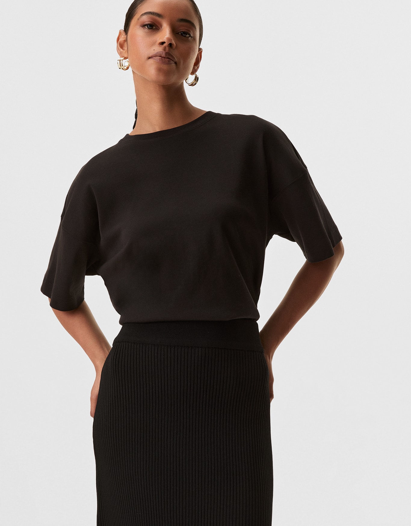 Saia Tricot Canelada