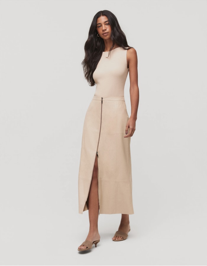 Shoulder — Saia Ziper Couro