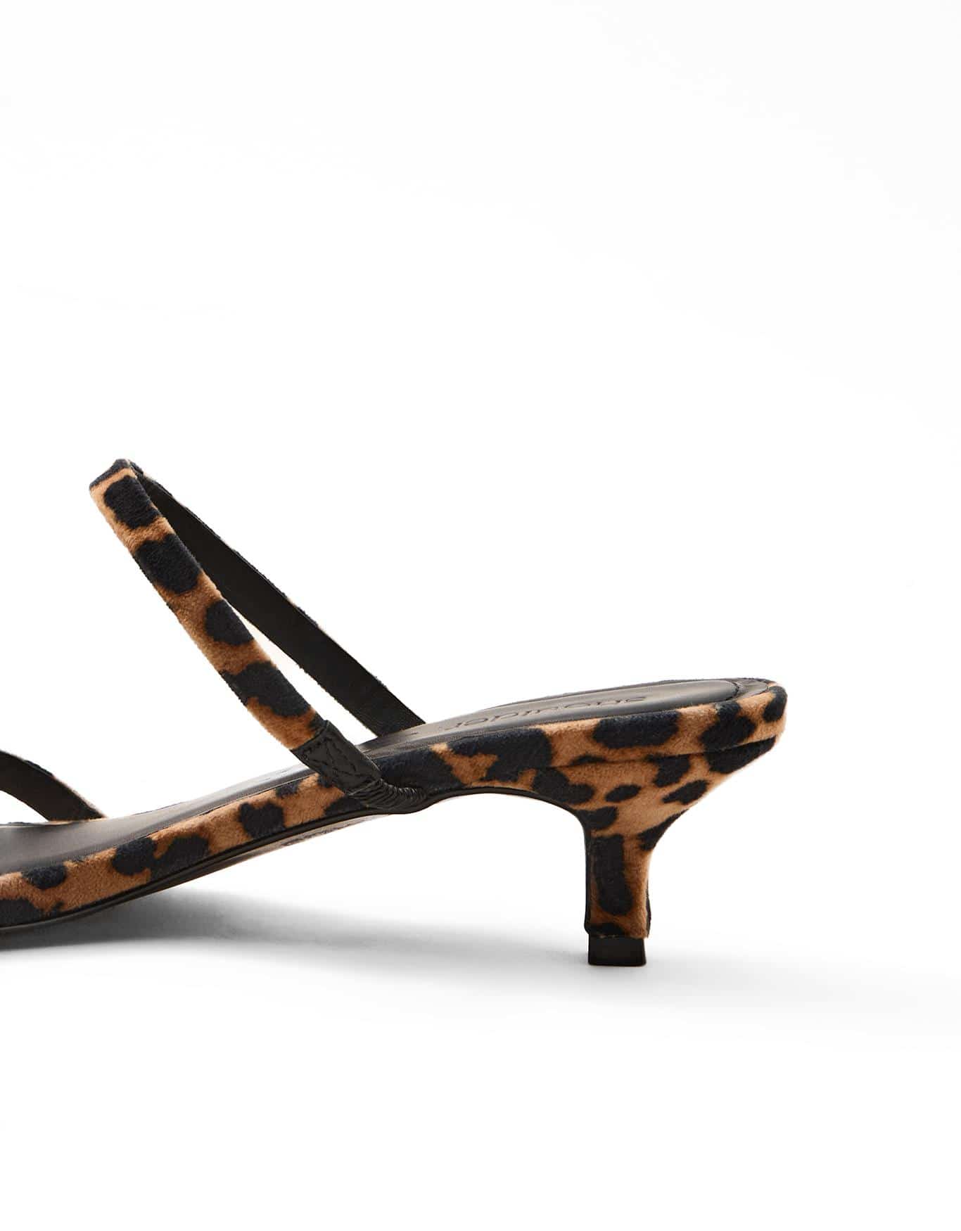 Sandália Onça Salto Médio