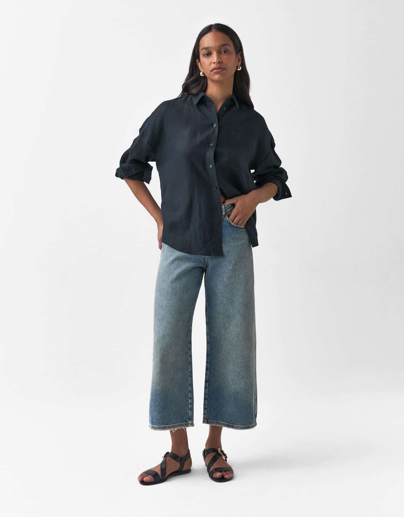 Sandália Rasteira Tiras Largas