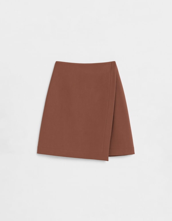 Short-Saia 360 Crepe Camel