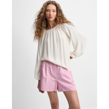 Shorts Alfaiatado com Fivela Lateral