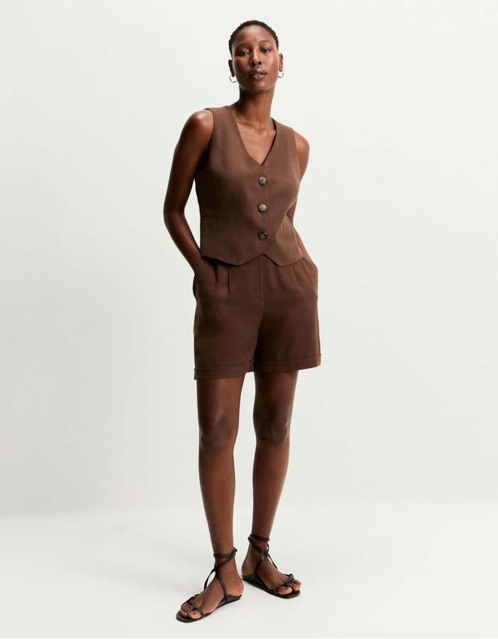 Shorts Alfaiatado Pregas