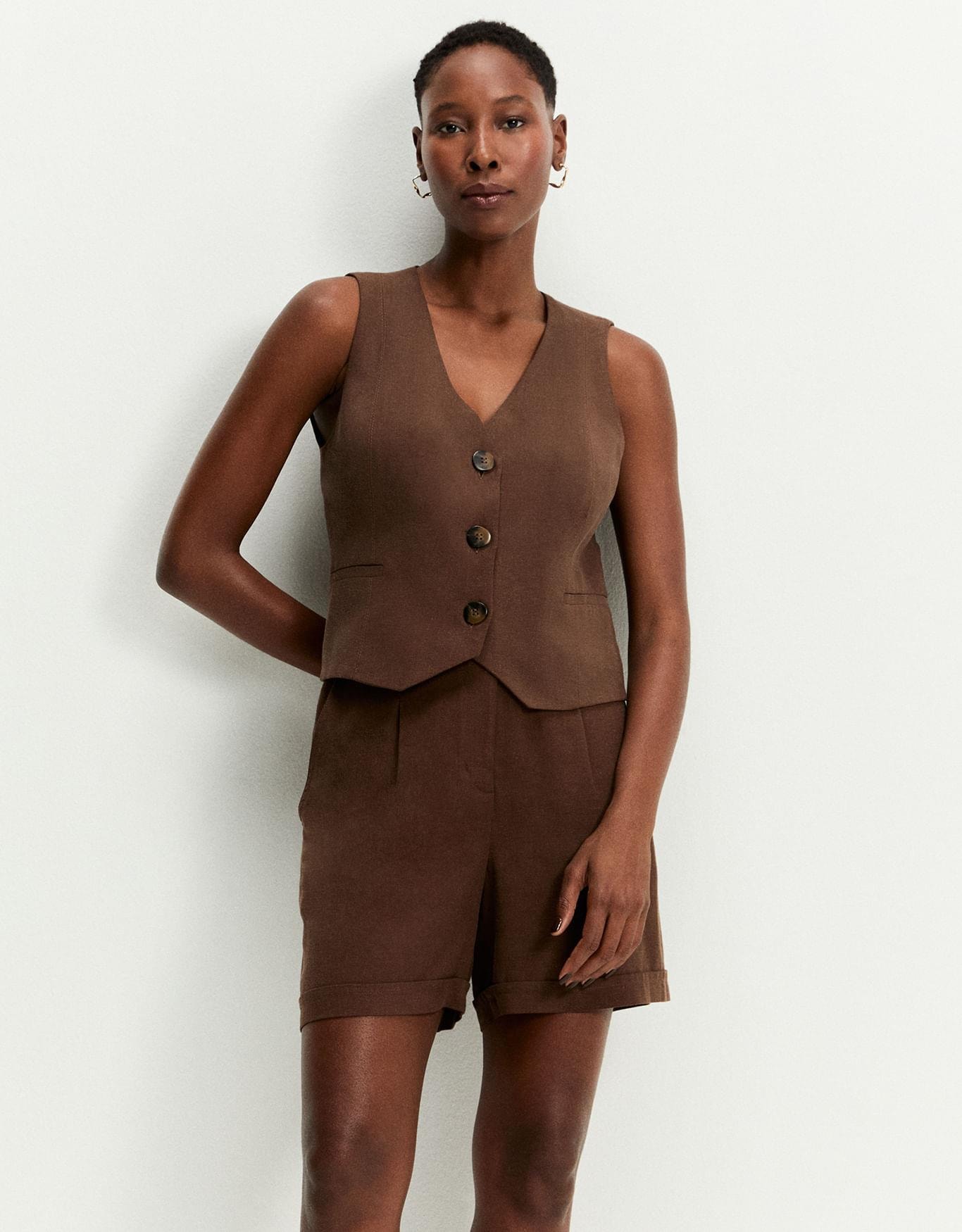 Shorts Alfaiatado Pregas