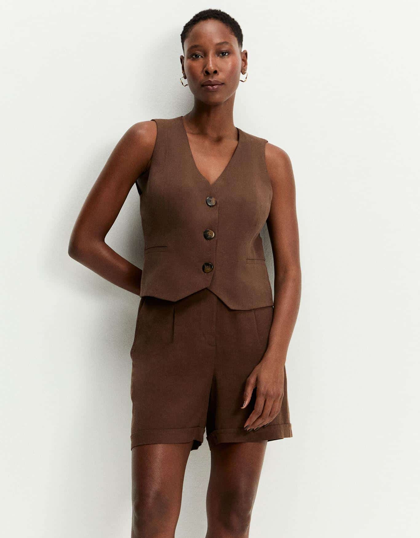 Shorts Alfaiatado Pregas