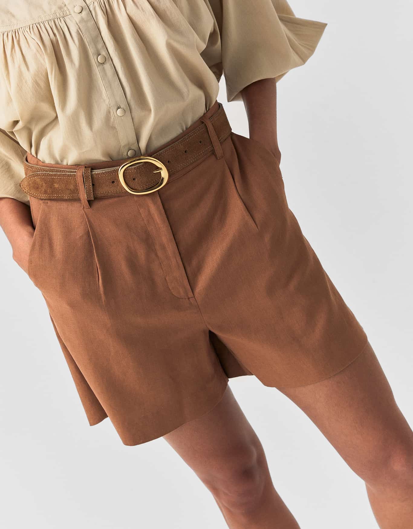 Shorts Alfaiatado Pregas