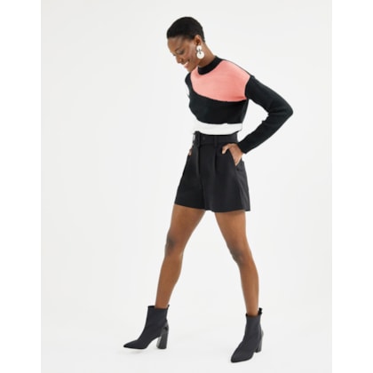 Shorts Alfaiatado Preto