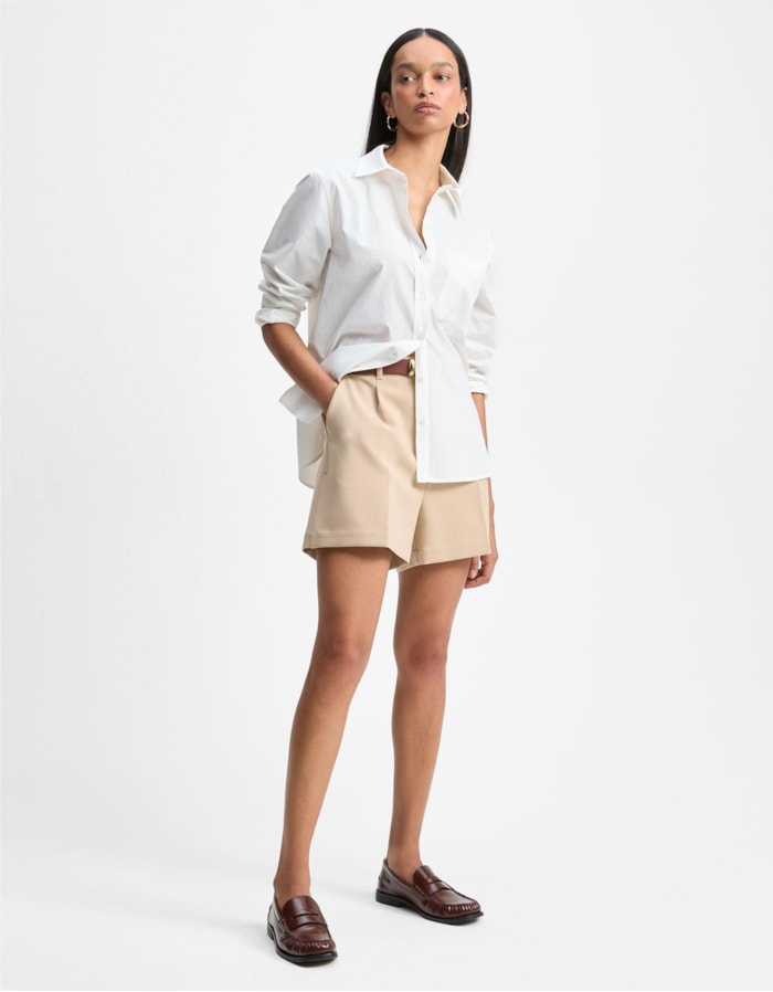 Shorts Alfaiataria Khaki