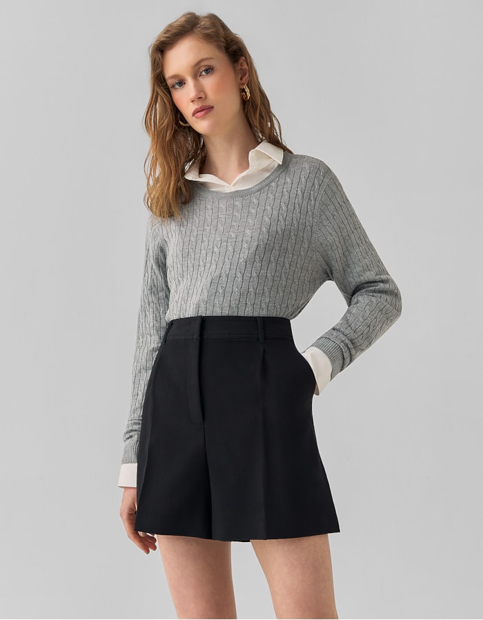 Shoulder — Shorts Alfaiataria Preto