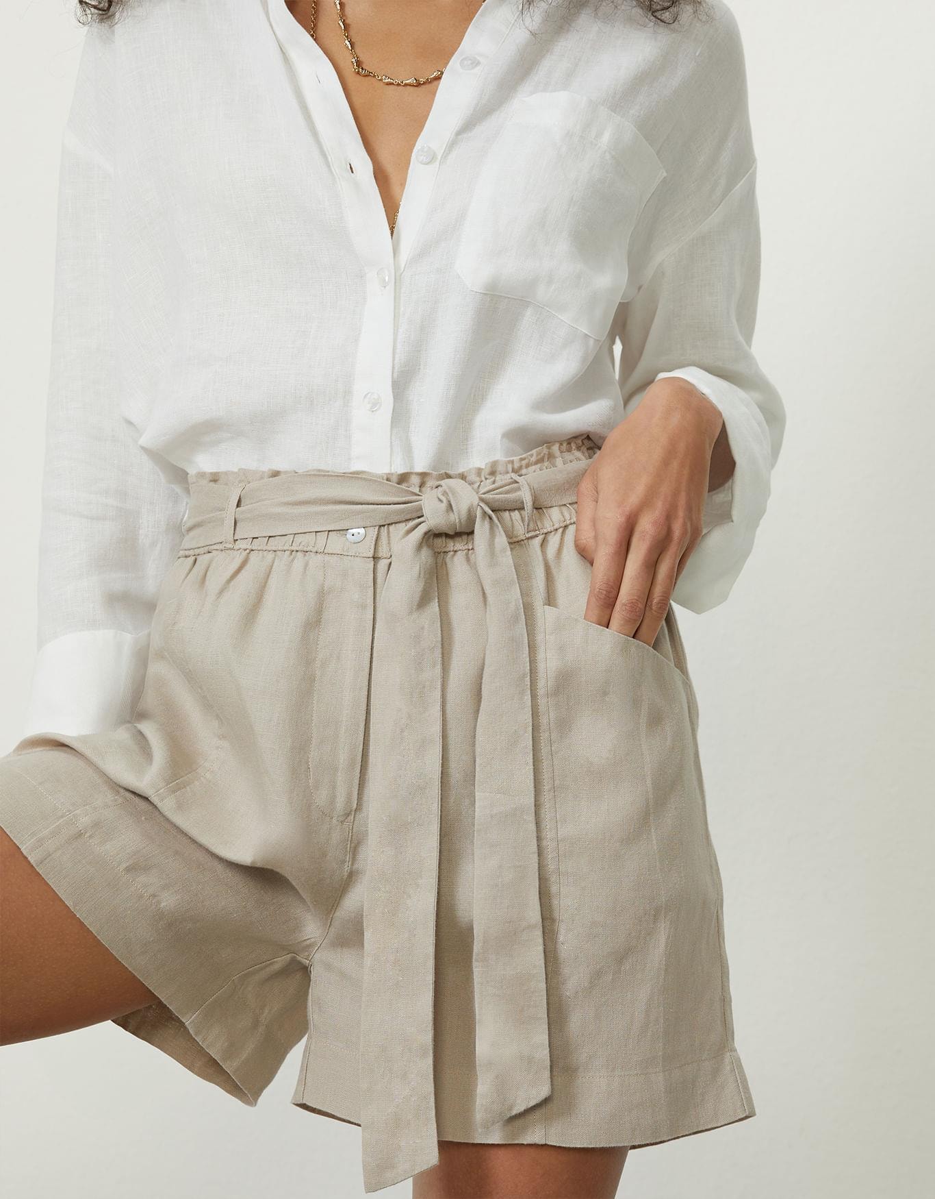 Shorts Clochard Linho