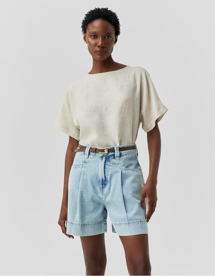 Shoulder — Shorts Jeans Claro