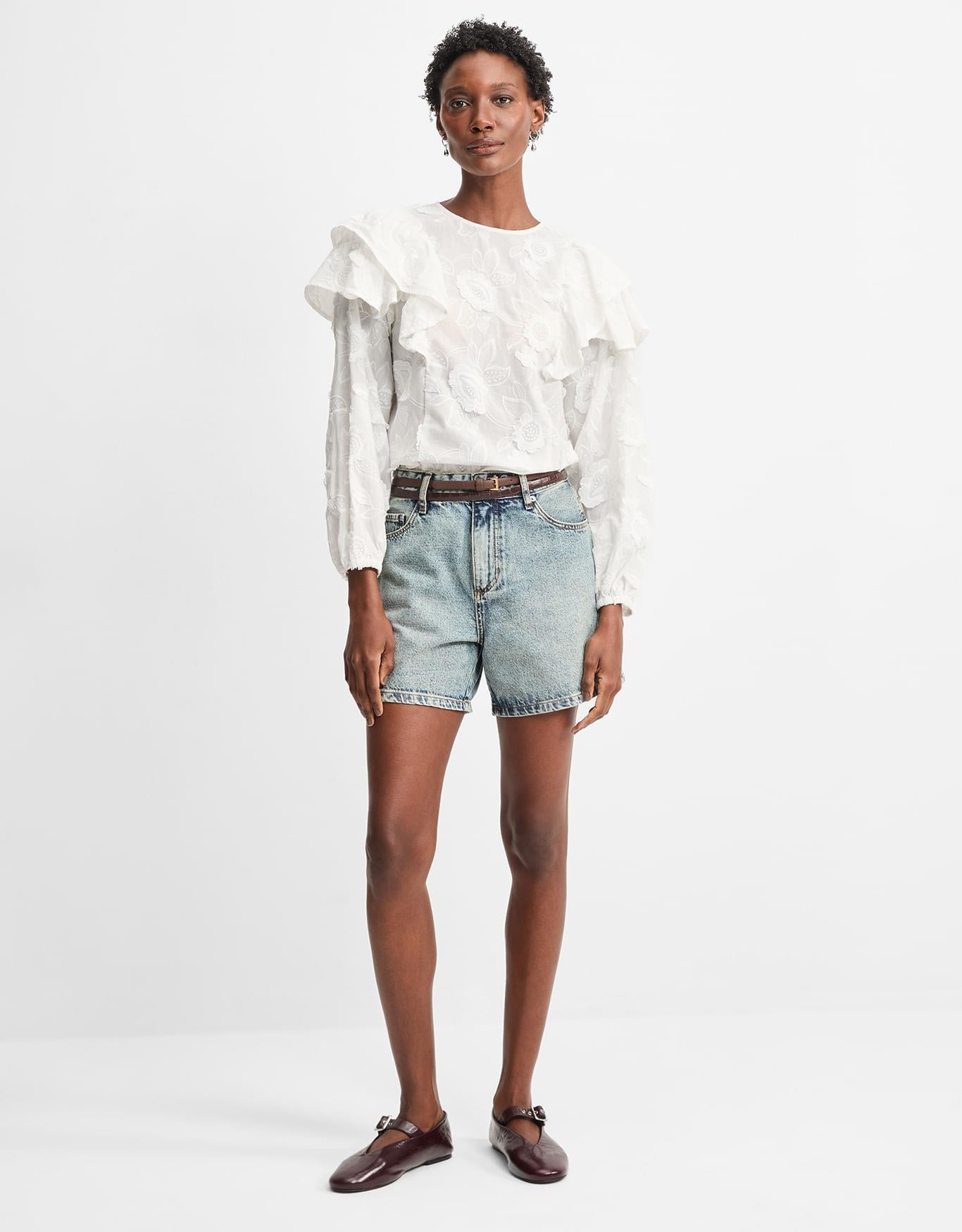 Shorts Jeans Meia Coxa