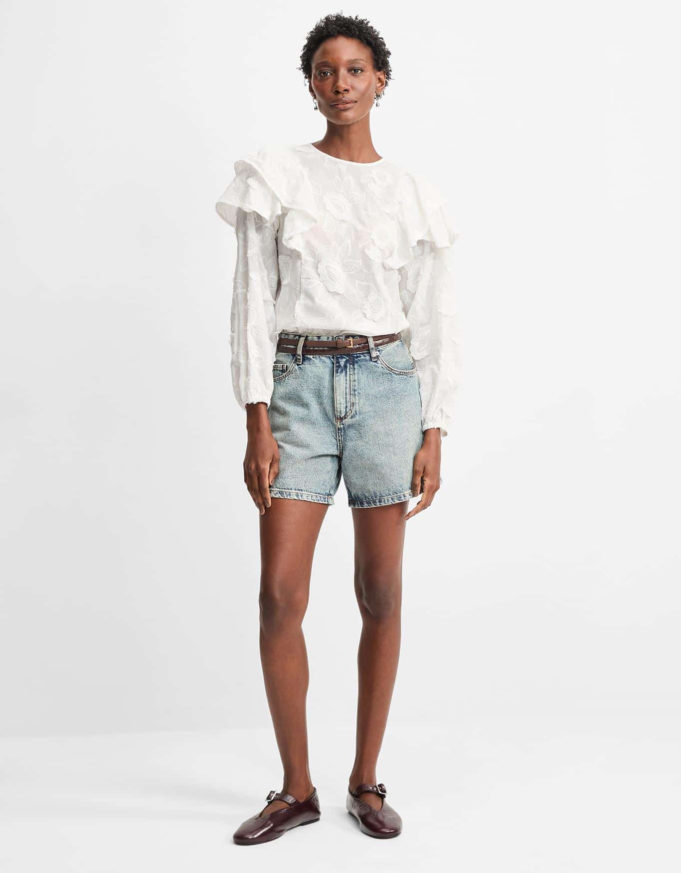 Shorts Jeans Meia Coxa