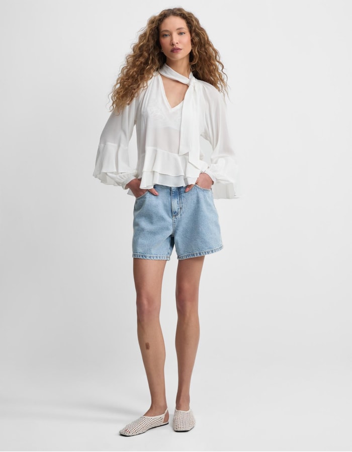 Shoulder — Shorts Jeans Meia Coxa