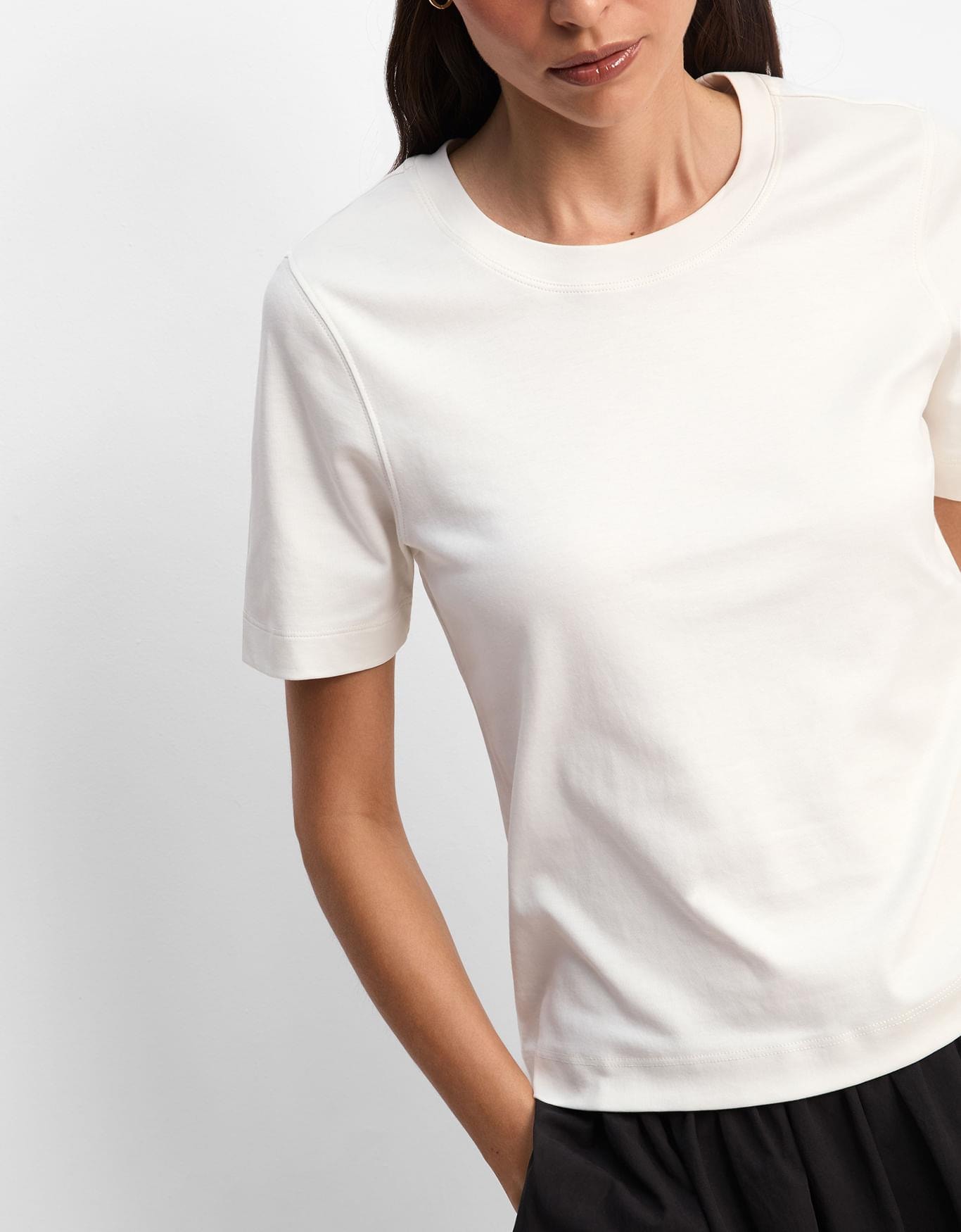 T-Shirt Algodão Pima Areia