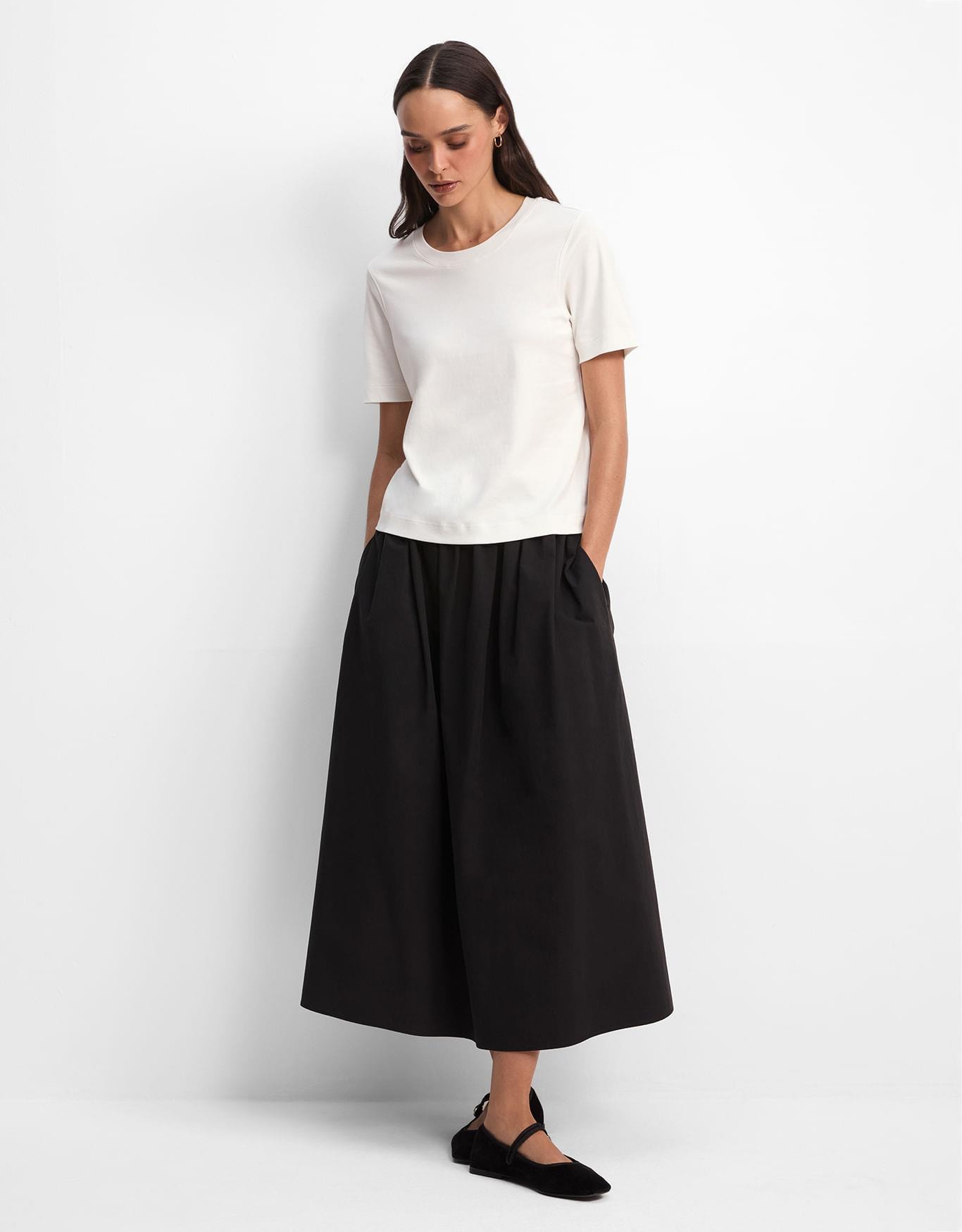 T-Shirt Algodão Pima Areia