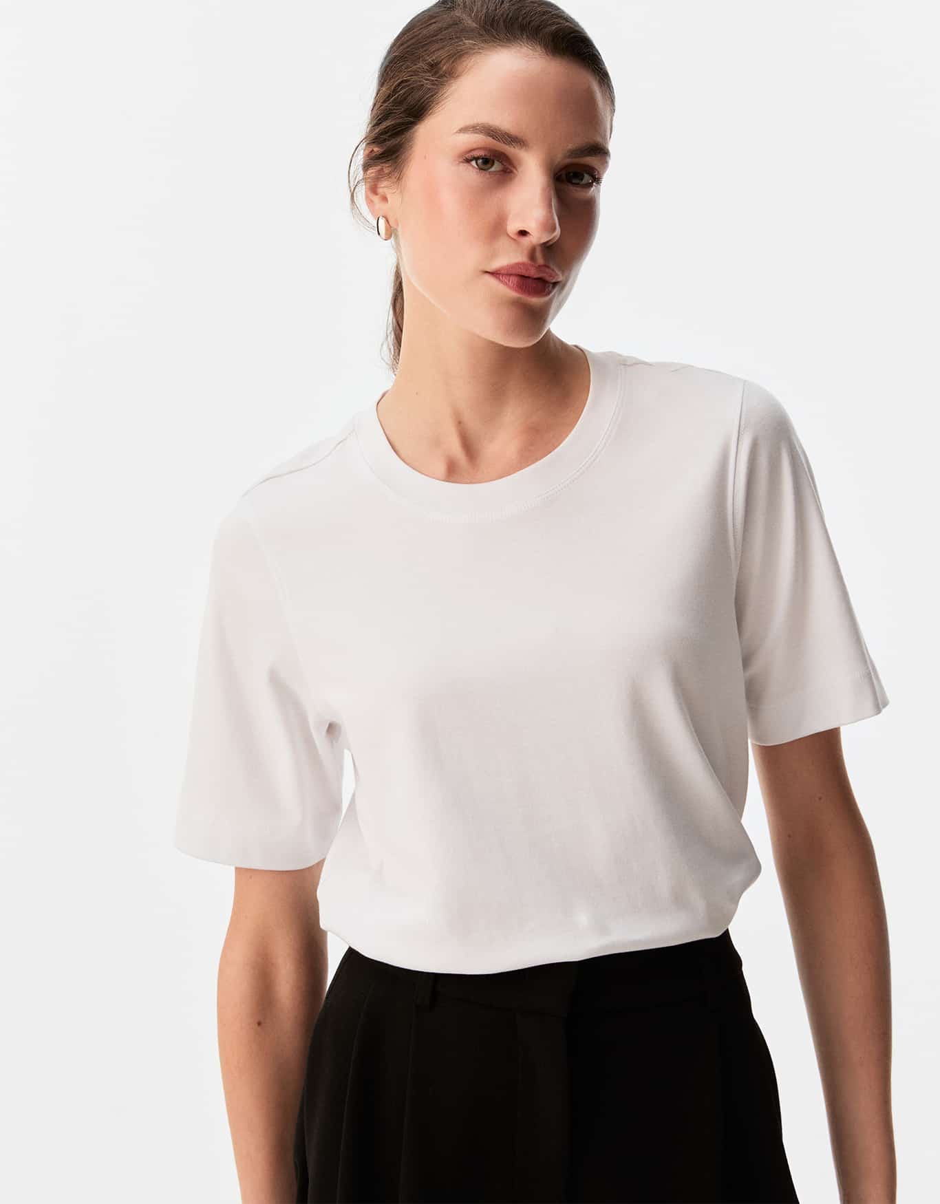 T-Shirt Algodão Pima Areia