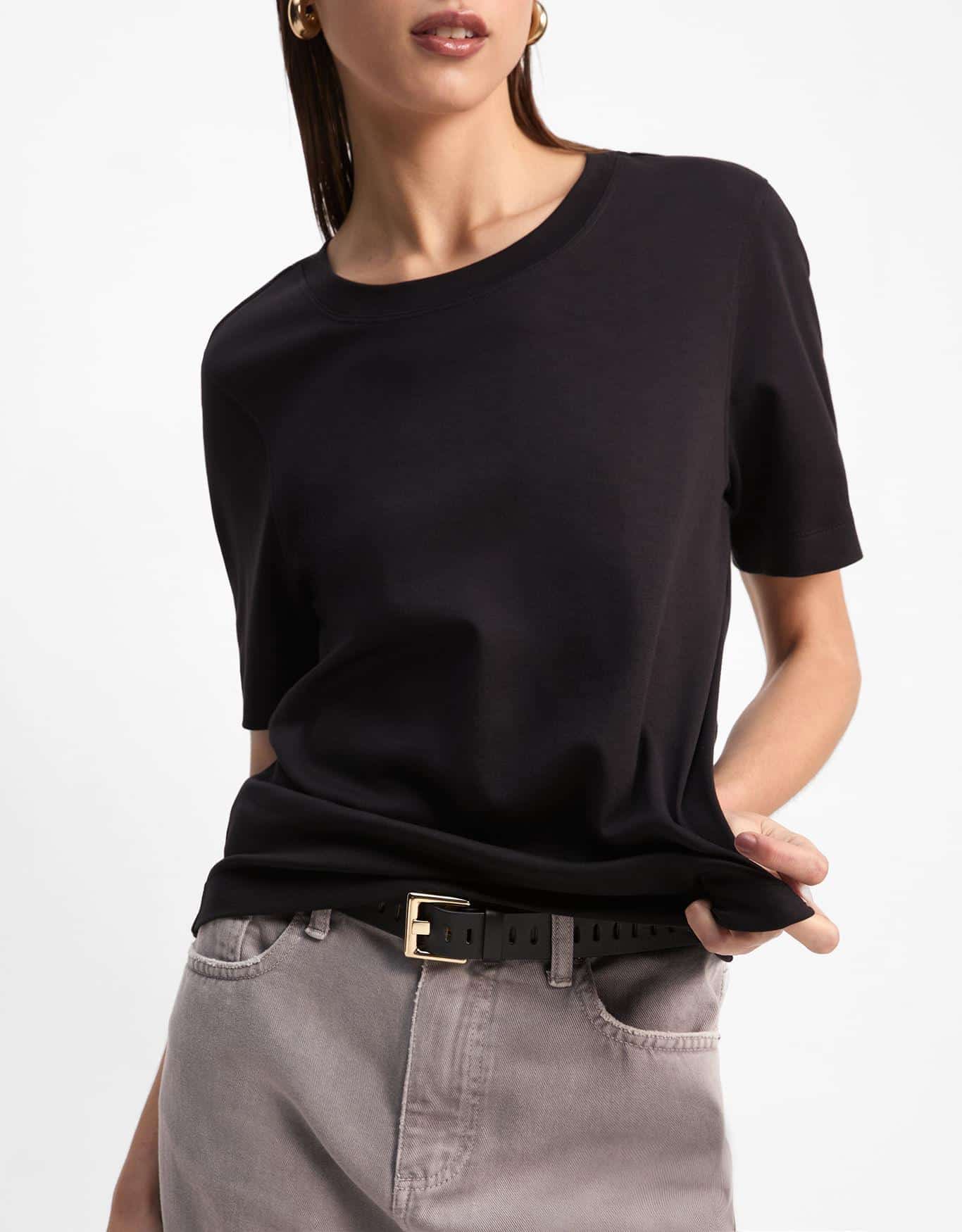 T-Shirt Algodão Pima Preta