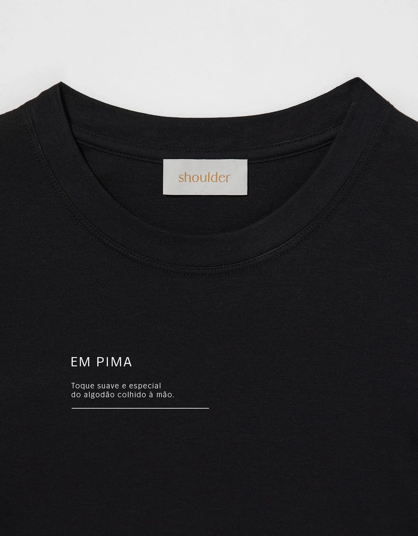 T-Shirt Algodão Pima Preta