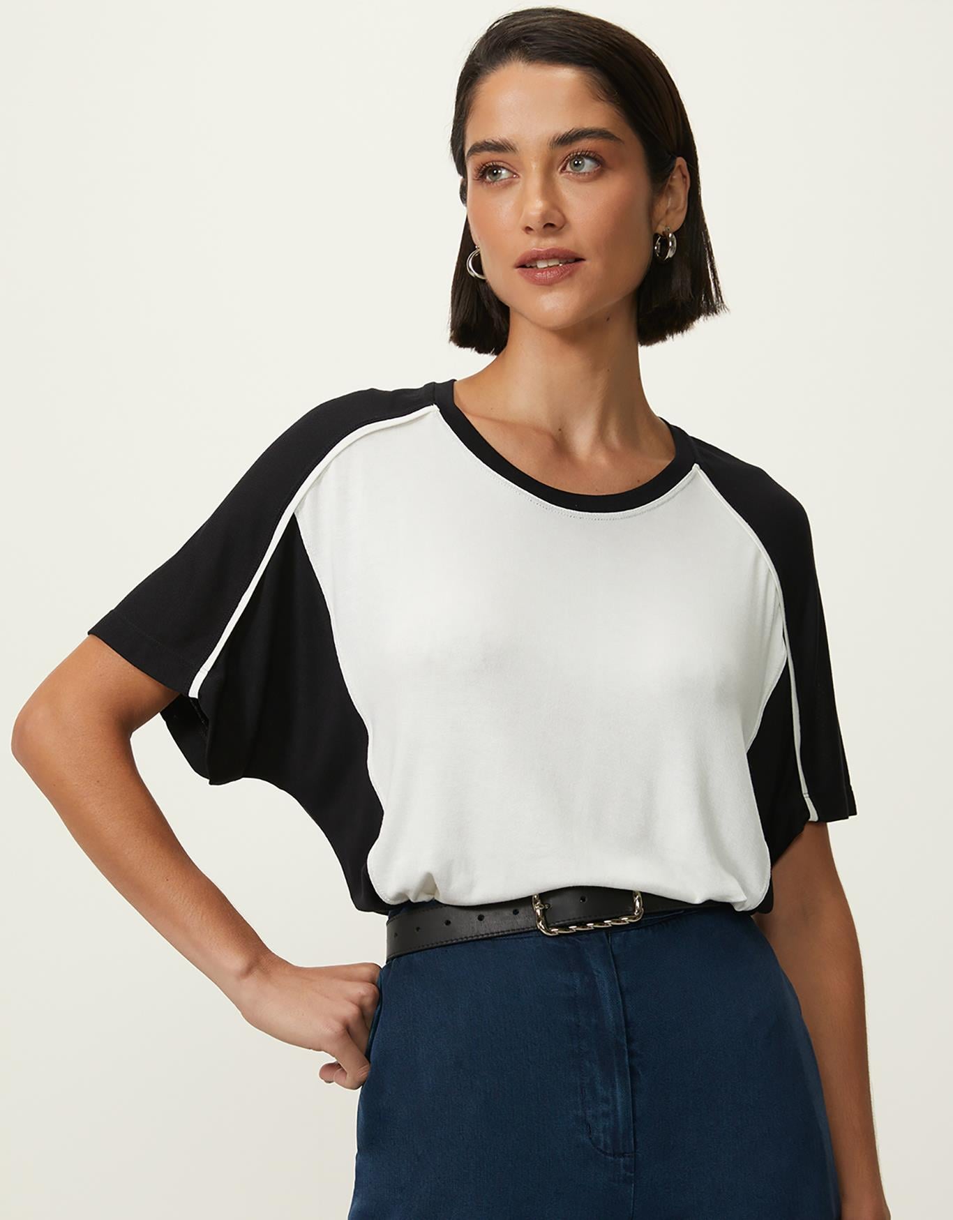 T-Shirt Blocada Off White