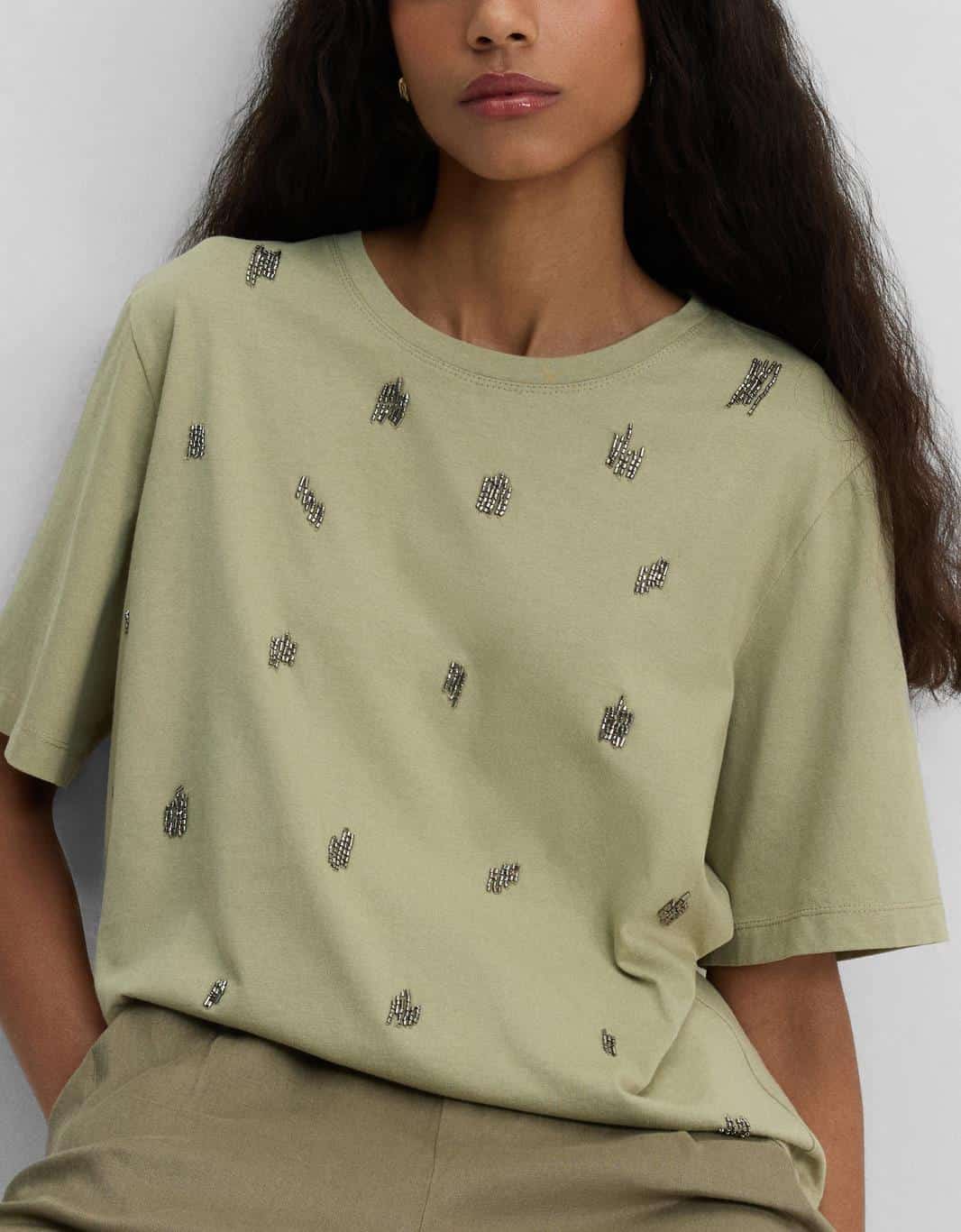 T-Shirt Bordada Brilho